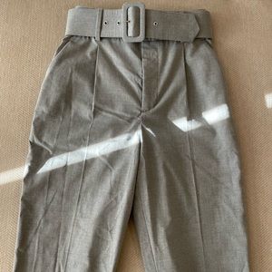 Zara Belted High Waisted Pants